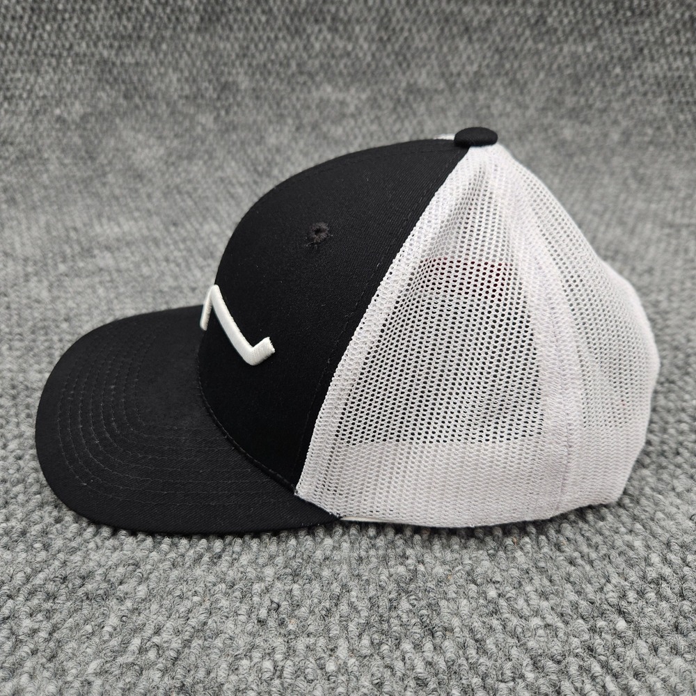 Kimes Ranch Black White Mesh Trucker Snapback Hat Longhorn Logo Western Ball Cap - Picture 3 of 8